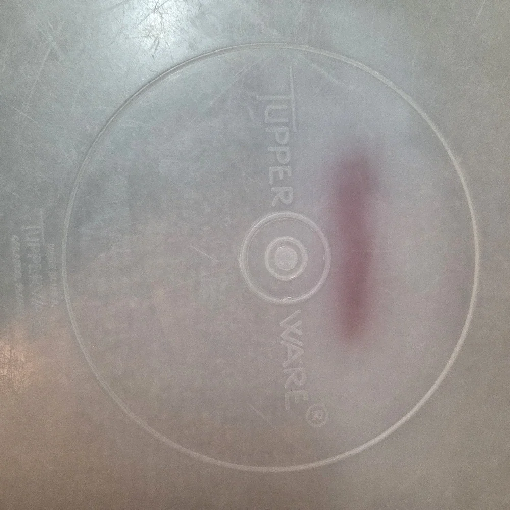 Vintage Tupperware Tupper Seal Replacement Lid Round Clear 224-9 Clear USA